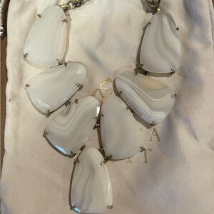 Kendra Scott White Banded Agate Harlow